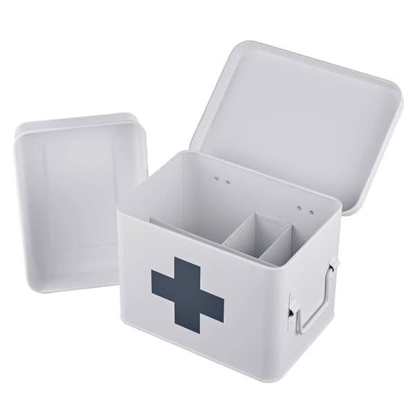 Medicinopbevaringskasse med 4 rum