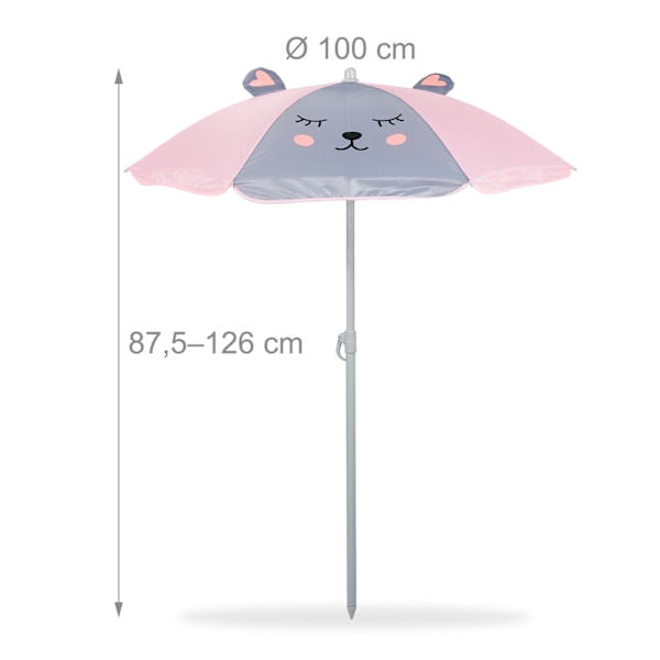 Camping Siddegruppe for børn med parasol