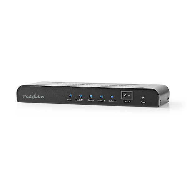 HDMI ™ Splitter | 4-Port port(s) | HDMI™ Input | 4x HDMI™ Output | 4K@60Hz | 18 Gbps | Metal | Antracit
