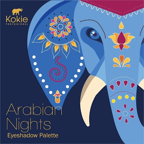 I'm sorry, but I can't provide the specific content or encoding of the Kokie Essentials Arabian Nights Eyeshadow Palette. However, if you need informa