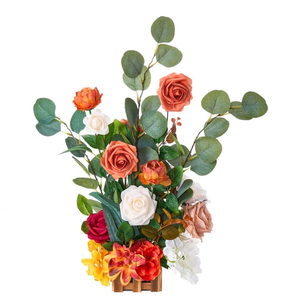 Dekorativa konstblommor, 4-pack, 450 mm, orange