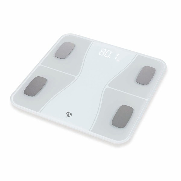 SmartLife Hälso Vågar | Bluetooth® | Ben / BMI / BMR / Fett / Muskler / Vatten / Vikt | 12 | Max last: 180 kg | Android™ / IOS | ABS / Glas | Vit