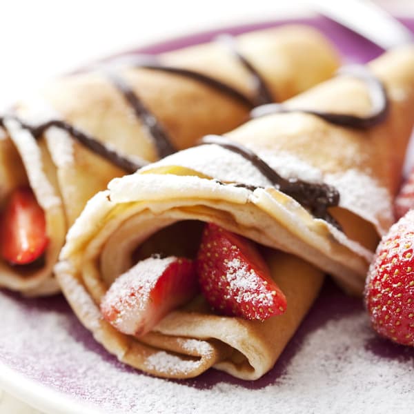 Crêpe pande med tilbehør
