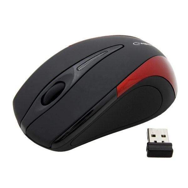 Esperanza langaton 2,4 GHz optinen hiiri 3D usb Antares punainen musta, Punainen