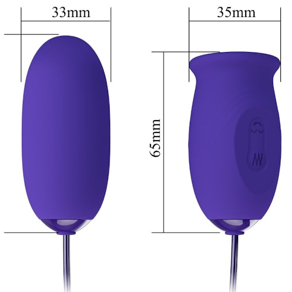 Pretty Love - Daisy Youth Violet uppladdningsbar vibratorstimulator
