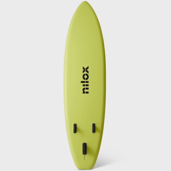 Uppblåsbar SUP-bräda 335 cm, 3 fenor, limegul