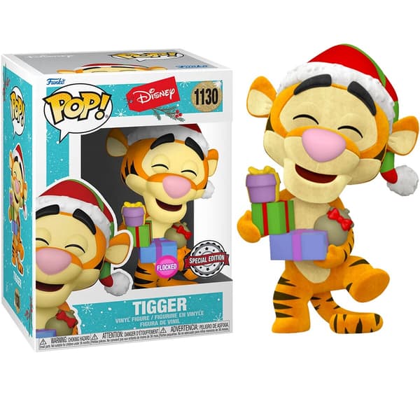 Disney Holiday Tigger Flocked pehmolelu, Exclusive Edition