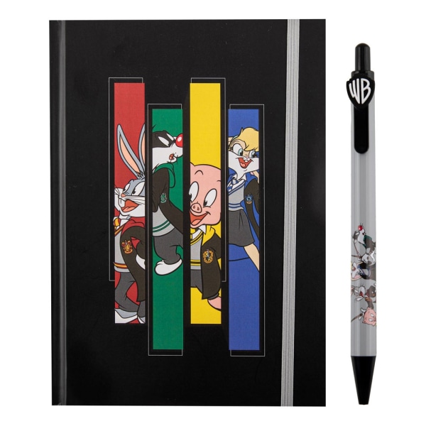 Looney Tunes anteckningsbok med penna Looney Tunes på Hogwarts