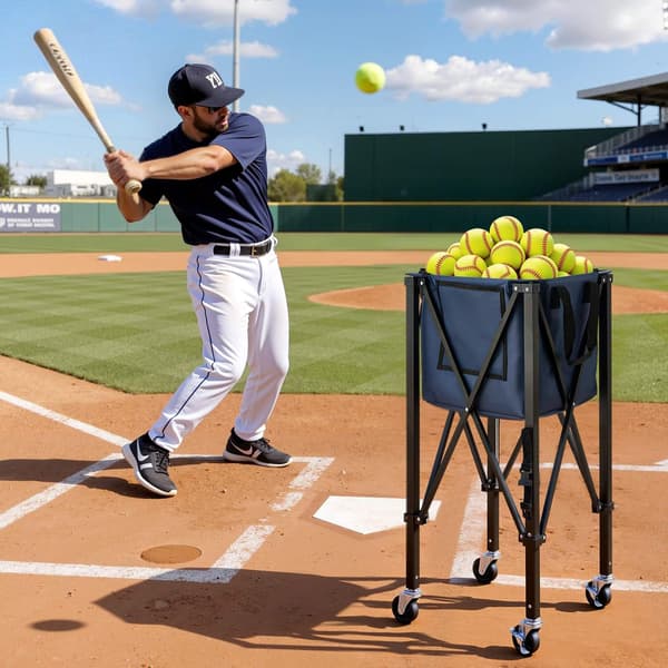 Tennisboldvogn – 2-i-1 Pickleball, 150 bolde