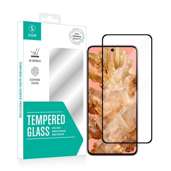SiGN 2.5D skærmbeskytter i hærdet glas til Google Pixel 8