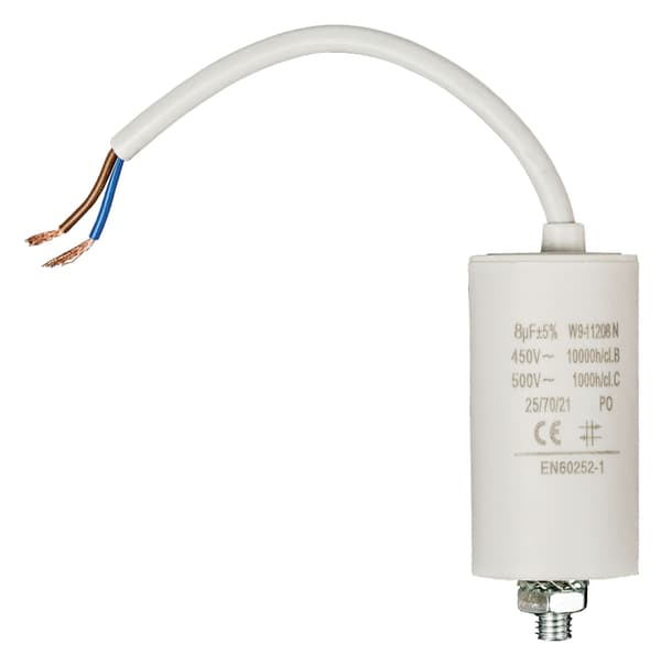 Kondensaattori 8.0uf / 450 V + cable