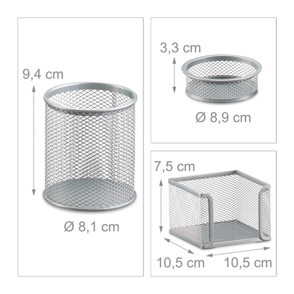 Organiseringsset för skrivbord, 7 delar