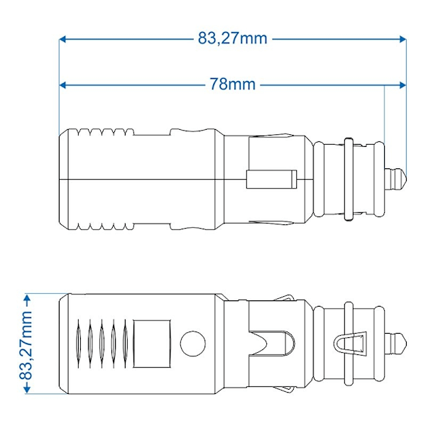 Cigarettändaruttag universal 12V/24V