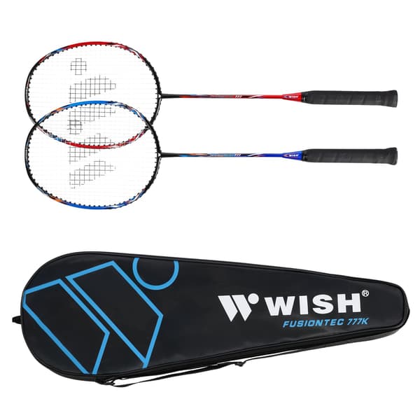 Badmintonracketsats – 2 racketar, fjäderbollar ingår