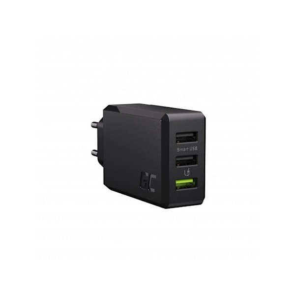 Green Cell ChargeSource 3 väggladdare, 3xUSB-A, 30W, snabbladdning