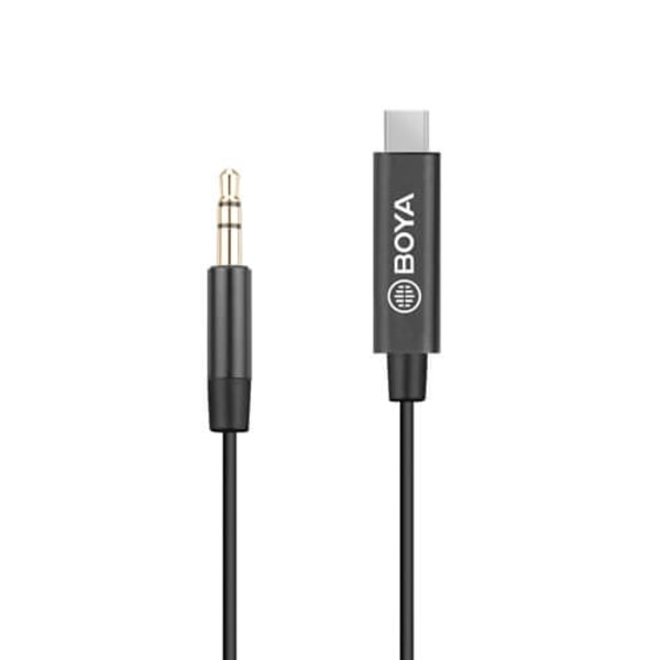 BOYA Mikrofonisovitin USB-C - 3,5 mm BY-K2 TRS - Uros - Uros TRS