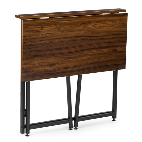 Hopfällbart laptopbord, 80x45 cm, loftstil, MDF och metall