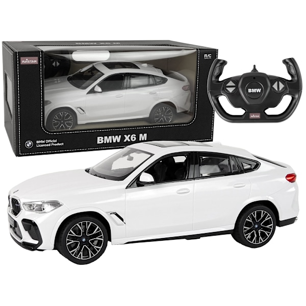 Valkoinen BMW X6 M R/C -auto 1:14 - Realistinen, kestävä hauska!