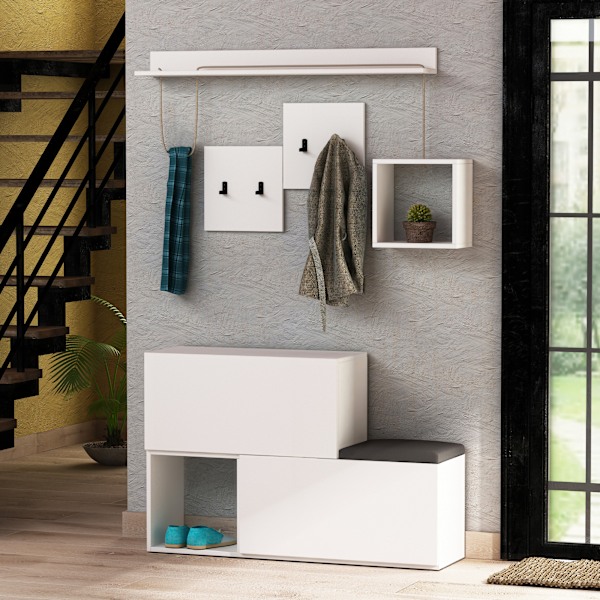 Hall Stand Holdon - Vit