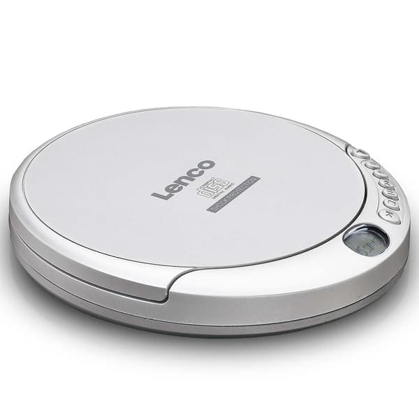 Bærbar CD MP3-afspiller anti-shock Sølv