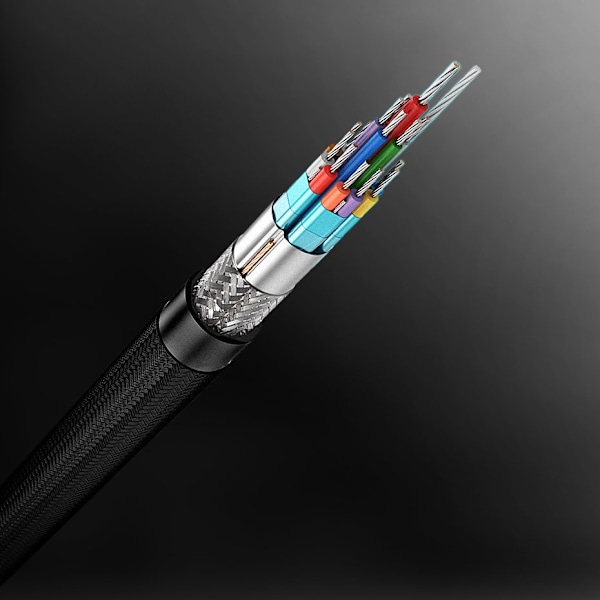 HDMI til USB-C adapterkabel 4K 60Hz 1,5m sort-grå
