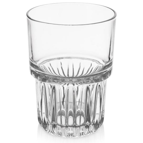 Tjockt glas 320 ml med räfflad botten för drycker