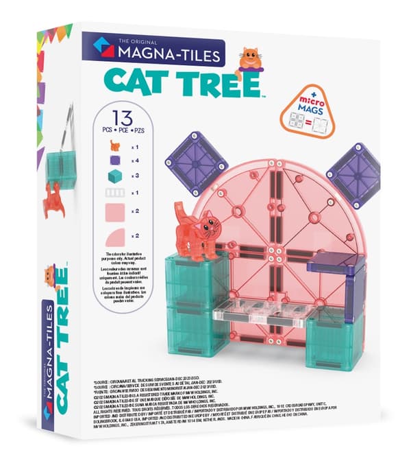 Magnetiskt klösträdsbyggset, 13 delar