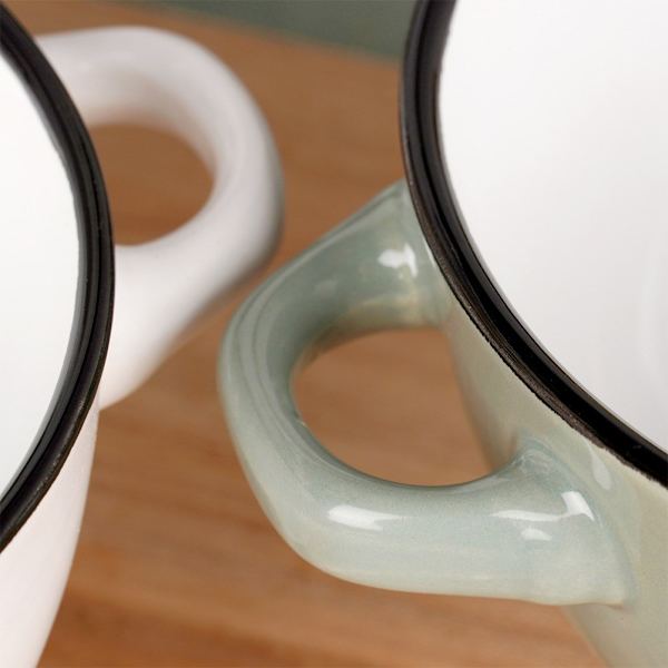 Keramisk bouillonskål 600 ml 4 stk.