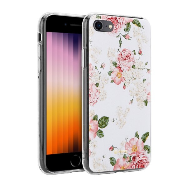 Crong Flower Cover – Cover til iPhone SE 2020/8/7 (mønster 02)