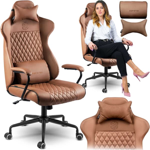 Ergonominen työtuoli Sofotel Werona - ruskea - malli 2582