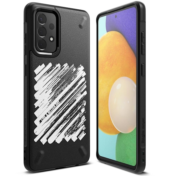 Slitstarkt förstärkt fodral för GALAXY A72 4G ONYX Paint black