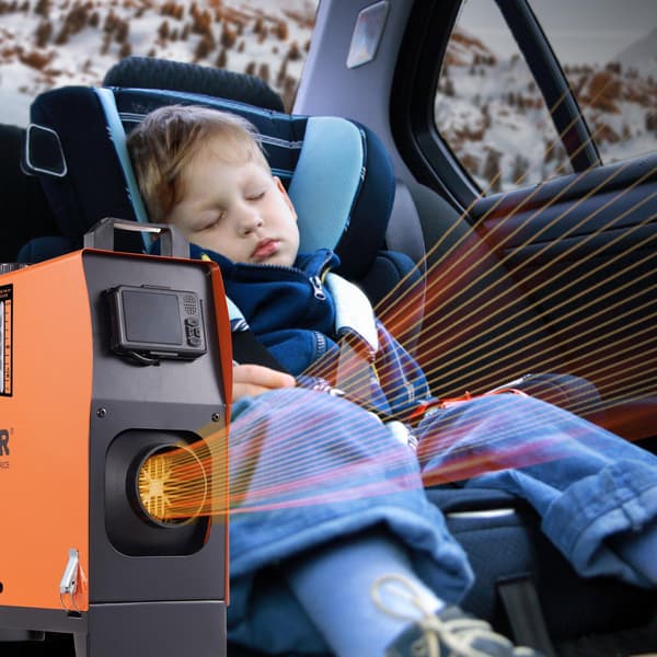 Diesel-ilmalämmitin 12 V 8 kW, monitoimilaite, Bluetooth LCD