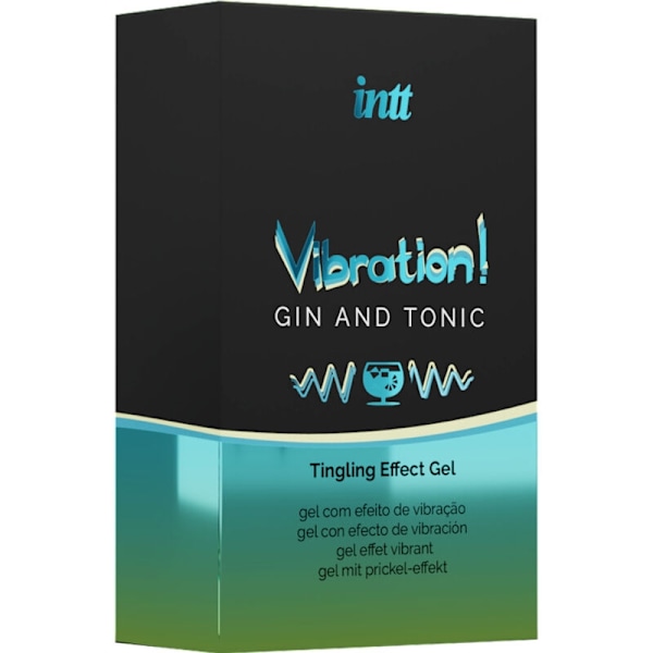 Intt - Kraftig intimstimulerende flydende vibratorgel Gin & Tonic 15 ml