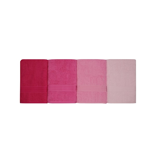 Badhandduksset (4 delar) Regnbåge - Rosa