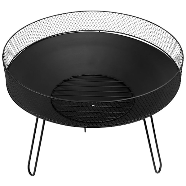 Metallisk pejs 60 cm: Sikker bålplads til have/terrasse