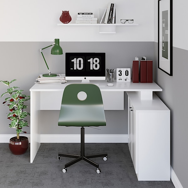 Arbejdsbord Basak Calisma Masası - Hvid
