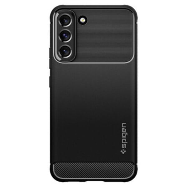 Spigen Rugged Armor Cover Galaxy S22:lle - musta