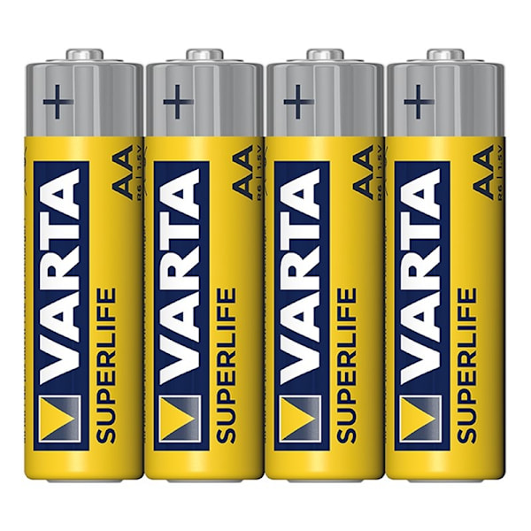 Varta Superlife AA-paristot 4 kpl kalvossa
