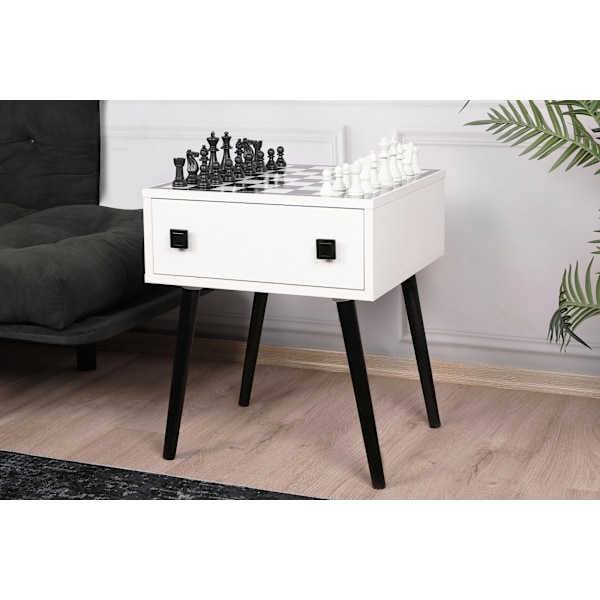 Skakbord Chesso - Sort, Hvid