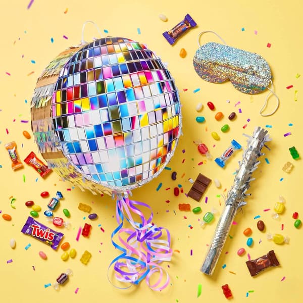 Pinata Party Set, 3-delars med racket och ögonbindel