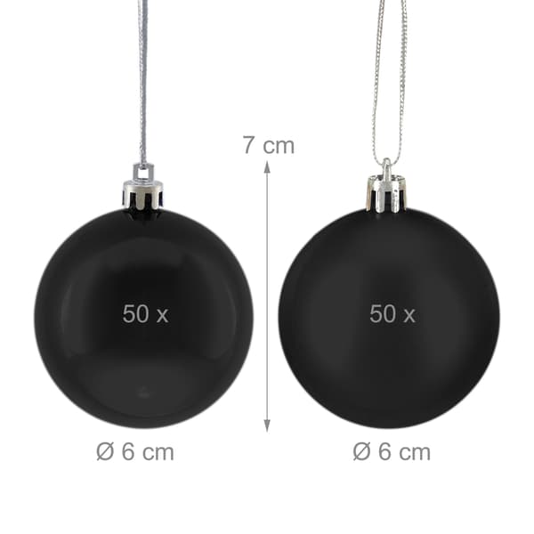 Julgranskulor set, 100 glänsande prydnader