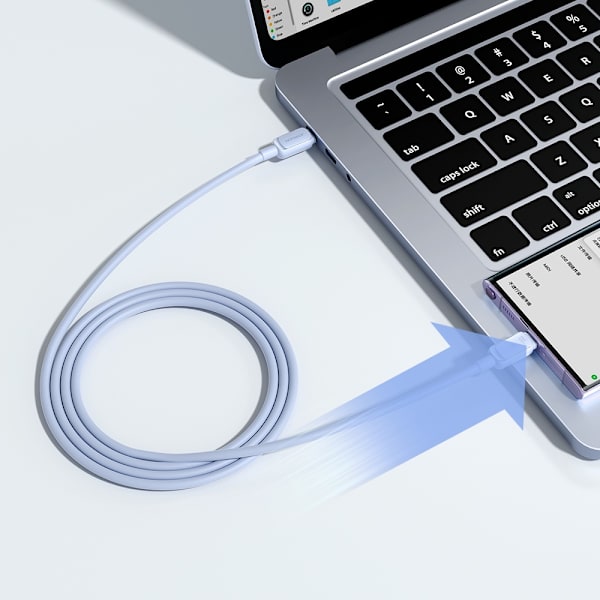 USB-C - USB-C kabel 100W 1,2m blå