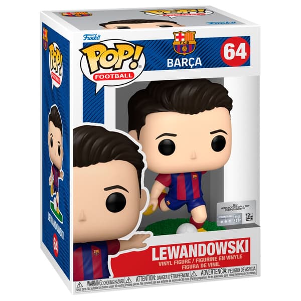 F.C. Barcelona Lewandowski figur, 7-tommer samlerlegetøj