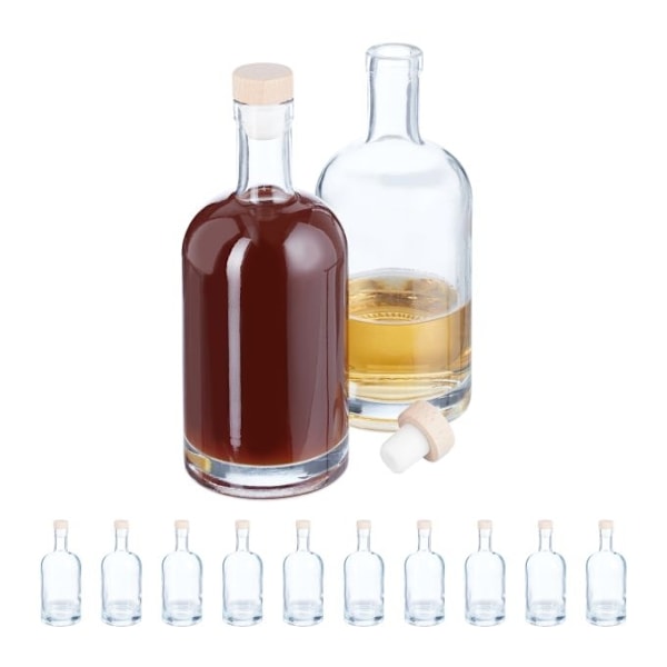 Uudelleen täytettävät pullot 12 kpl 500 ml