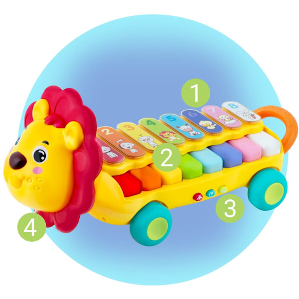 Pædagogisk legetøj - Xylophone Lion RK-740 Ricokids