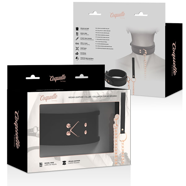 Coquette Chic Desire - Fantasy Vegan läderkrage med neoprenfoder