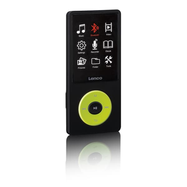 MP3/MP4-soitin Bluetoothilla, 8 Gt muistilla, vihreä