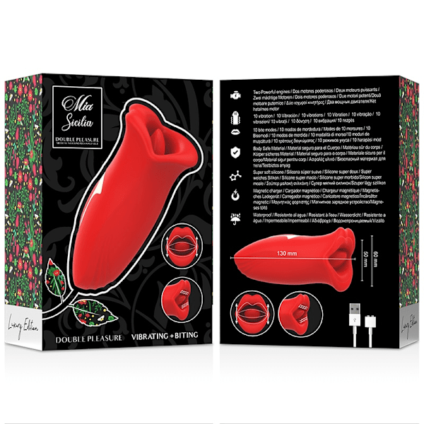Mia - Sicilia Double Pleasure Vibrerande + Bitande