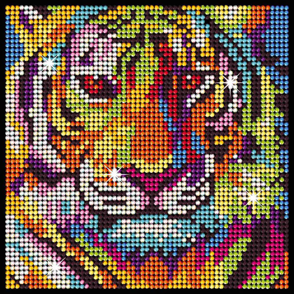 Kitfix gør-det-selv-sæt Diamond Art Tiger