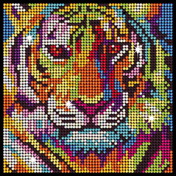 Kitfix Tee itse-setti Diamond Art Tiger